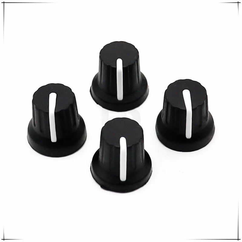 10PCS Soft Rubber Knob cap Diameter 16mm Height 14.5mm Potentiometer Encoder Knob cap D-axis 180℃ /Flower shaft Inner Hole 6MM