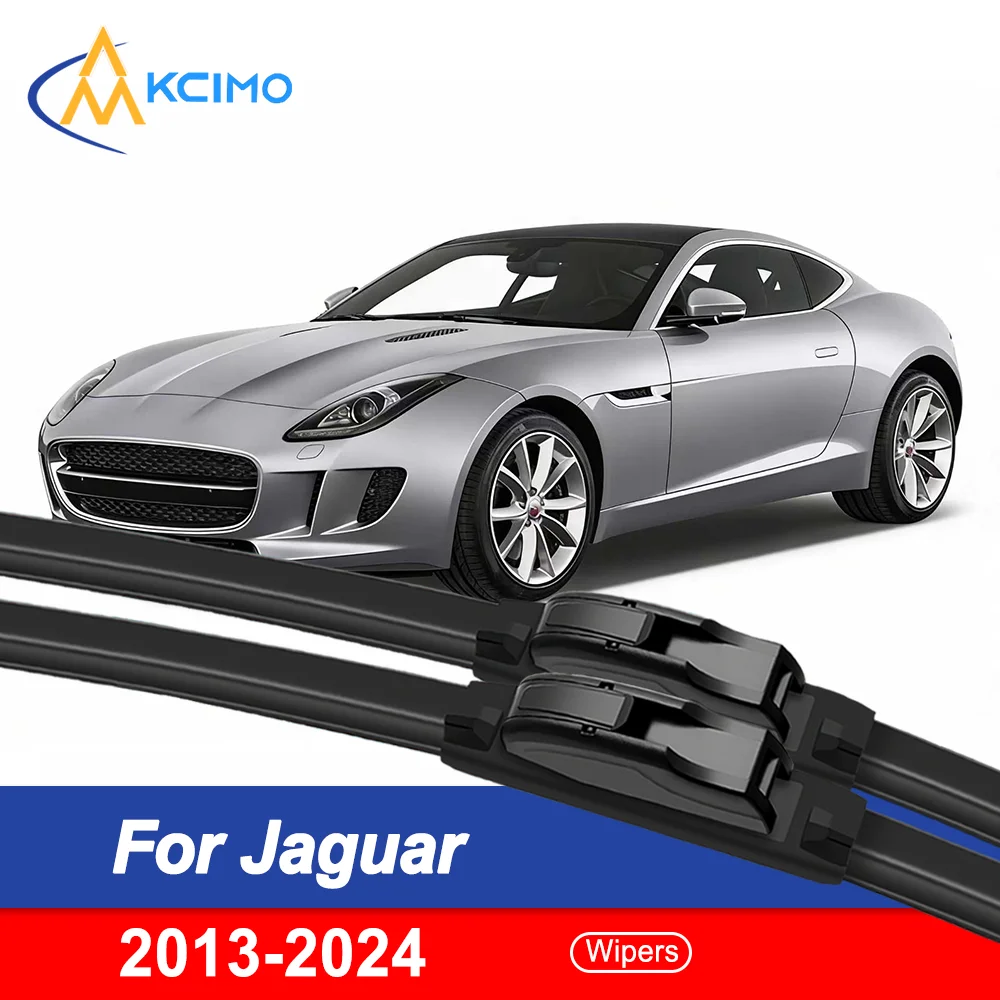

Aerodynamic Frameless Wipers for Jaguar F-Type X152 2013-2024– 2-Piece Premium Flat Beam Kit with Consistent Windshield Contact