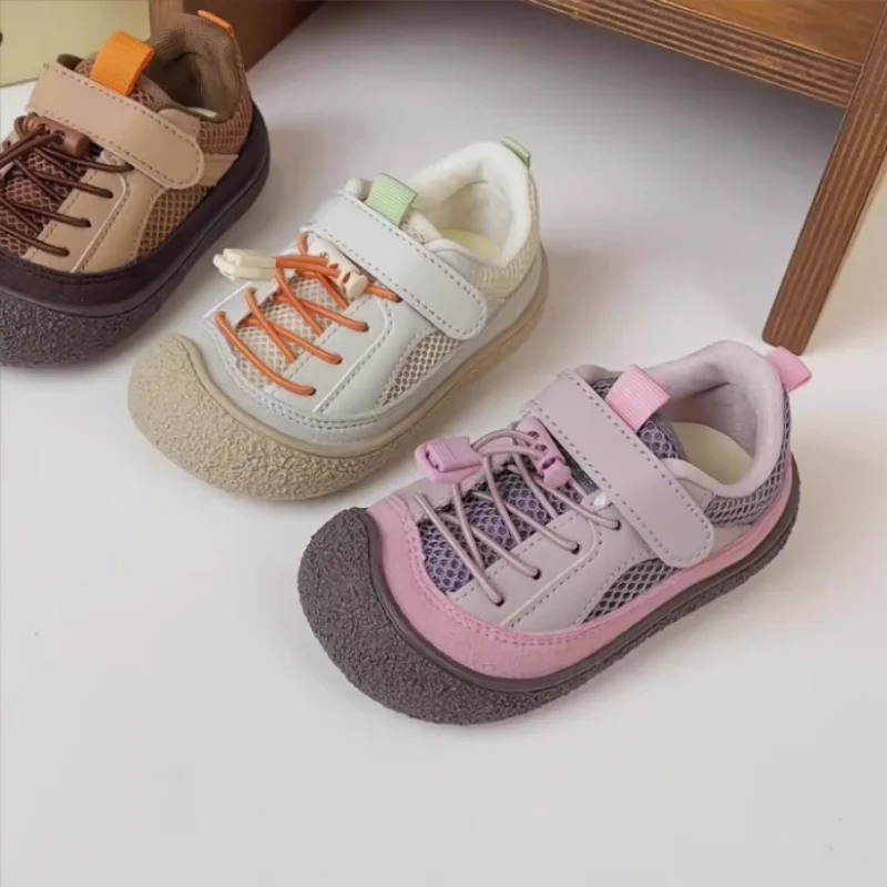 

Baby Shoes 2025 Spring Autumn New Fashionable Lightweight Casual Shoes Boys Girls Outdoor Baotou Mountaineering Shoes