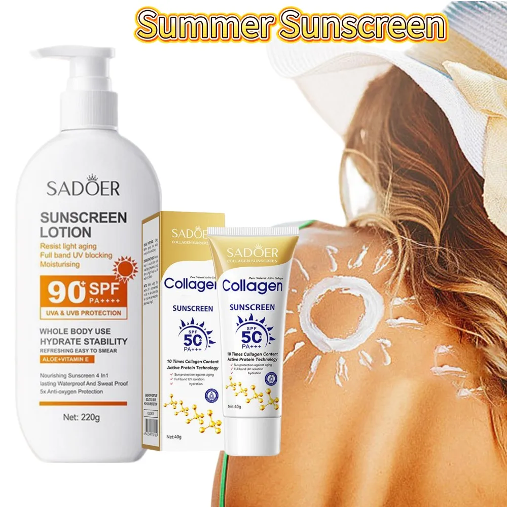 Protector Solar Corporal Refrescante de Verano, Loción Hidratante con Protección UV, Crema Aislante para Cuidado Diario en Exteriores, 220 ml