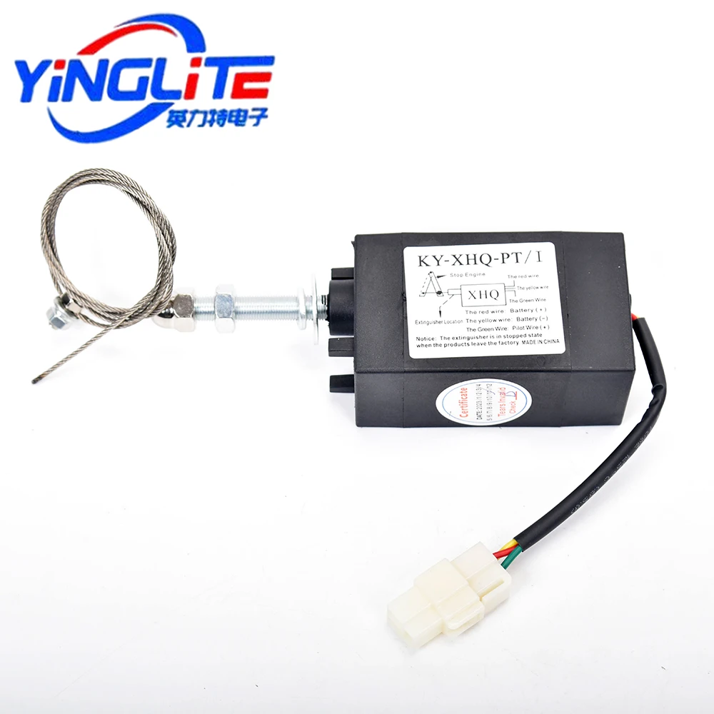 KY-XHQ-PT Diesel Engine Fuel Shut-off Solenoid Valve XHQ-PT 12V 24V Generator Set Stop Generator Power Shut-off Valve