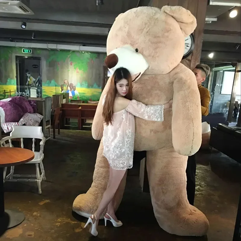 [Funny] 340cm America bear Stuffed animal teddy bear cover plush soft toy doll pillow cover(without stuff) kids baby adult gift