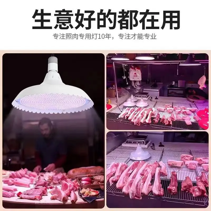 Luce fresca Spettro completo Mercato Supermercato Stalla di carne Luce bianca Spettro completo Luce di carne fresca