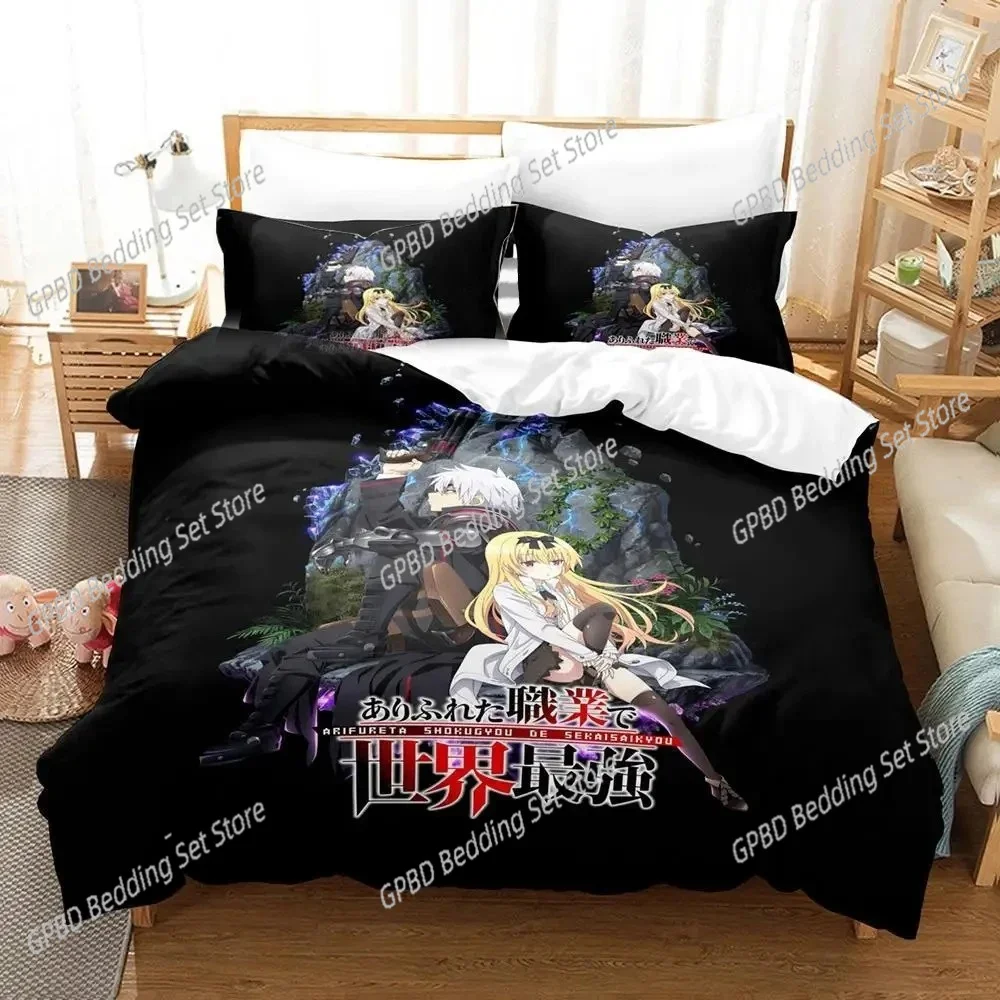 3D Anime Arifureta From Commonplace To World's Strongest Bedding Set Duvetcover Quilt Cover Pillowcase Comforter king Queen Size