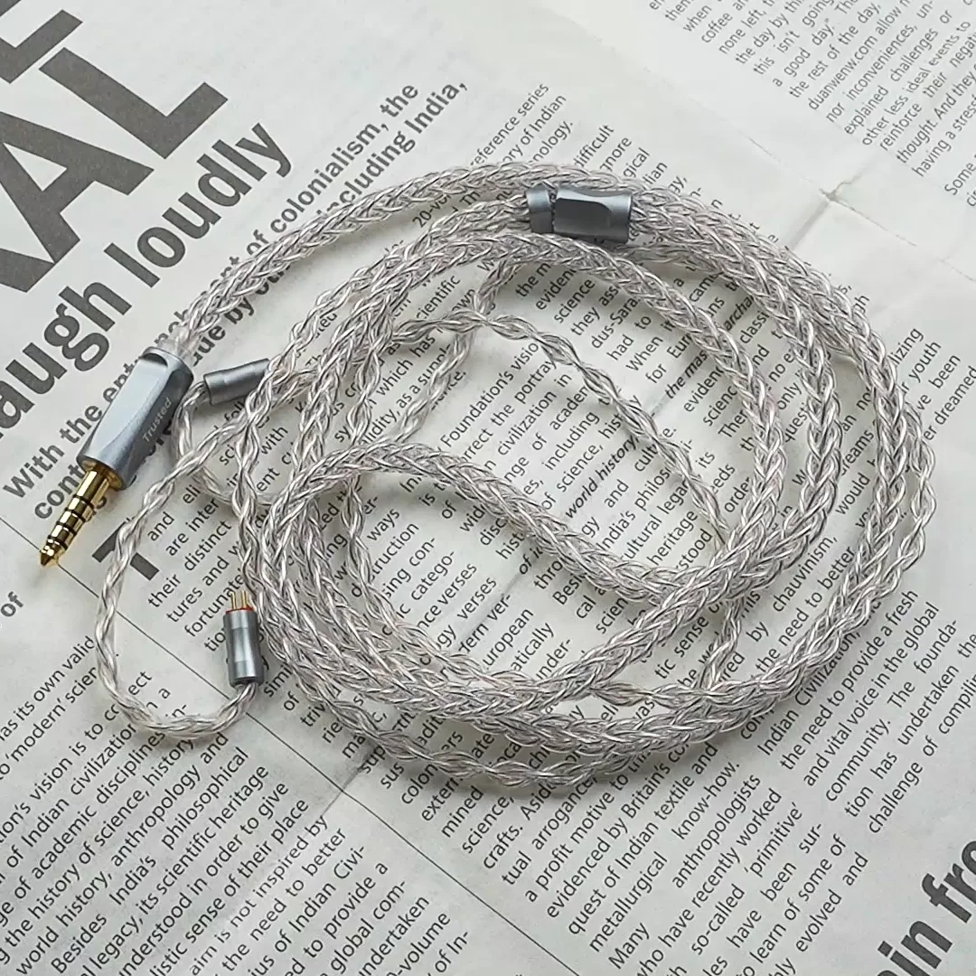 Trusted-52 Graphene Pd-Plated + 7N OCC HiFi Earphone Cable 3.5mm/4.4mm Balanced MMCX/0.78mm 2pin QDC for IE900/IE600/N5005
