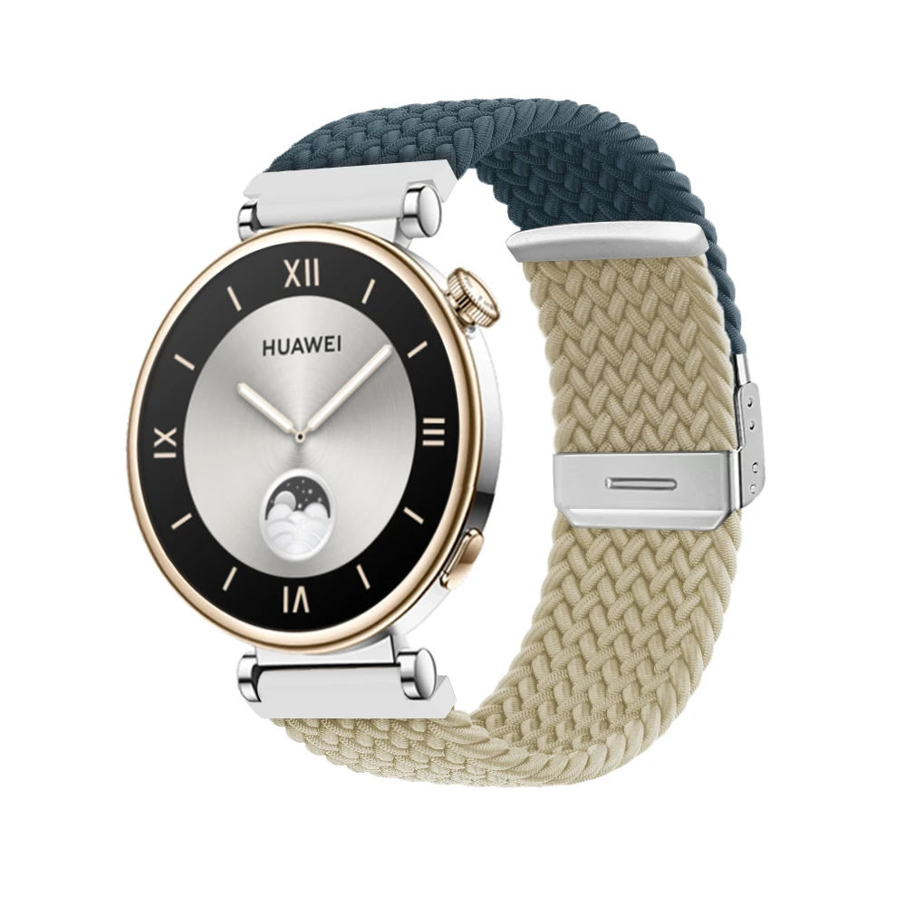 حزام ساعة منسوج لساعة اليد ، حزام للنساء والفتيات ، سوار ساعة للسيدات ، حزام ساعة ذكية ، نايلون ، GT5 4 ، 18 ، 41