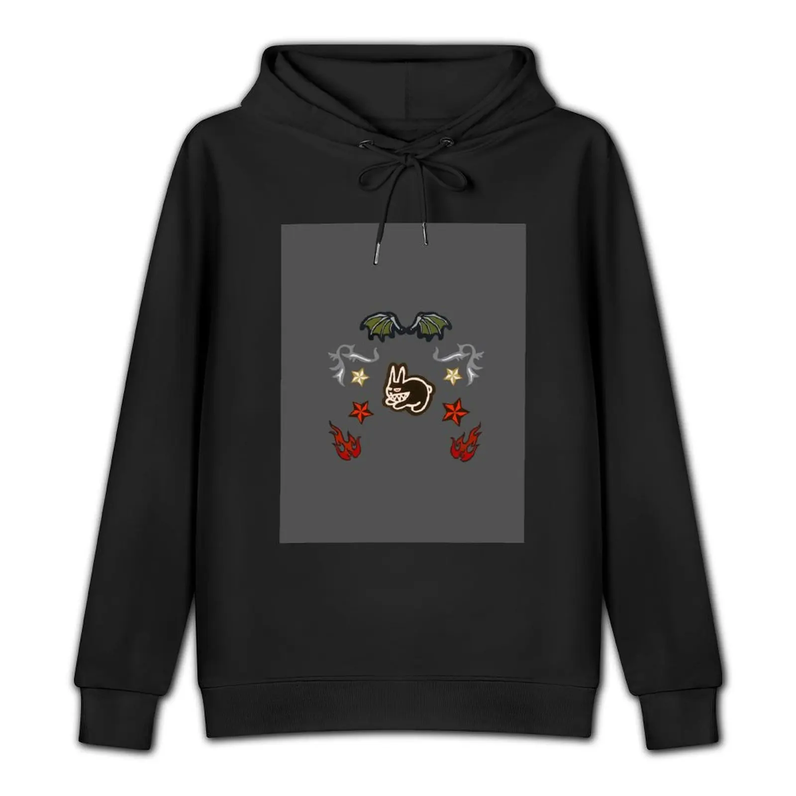 Evil bunny and other guitar's designs Pullover Hoodie autumn clothes anime clothing men clothes new in hoodies and blouses