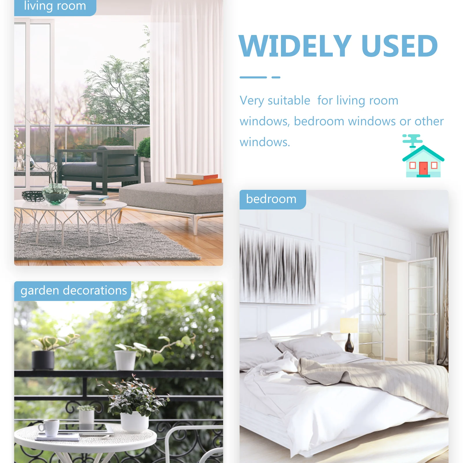 

Waterproof Outdoor Curtain Polyester Solid Color Privacy Drape for Patio Garden Balcony Yard Pavilion Living Room Bedroom Window