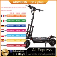 ARWIBON Q12 Plus Electric Scooter For Adult 3000W*2 Motor 60V 38AH E-Scooter 11 Inch Vacuum Off-Road Tires Off-Road Escooter