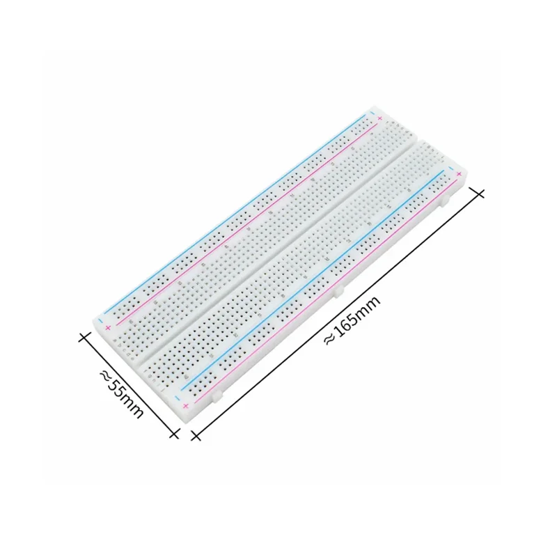 MB-102 MB102 Breadboard 400 830 Point Solderless PCB Bread Board Test Develop Dupont line DIY for arduino laboratory SYB-830