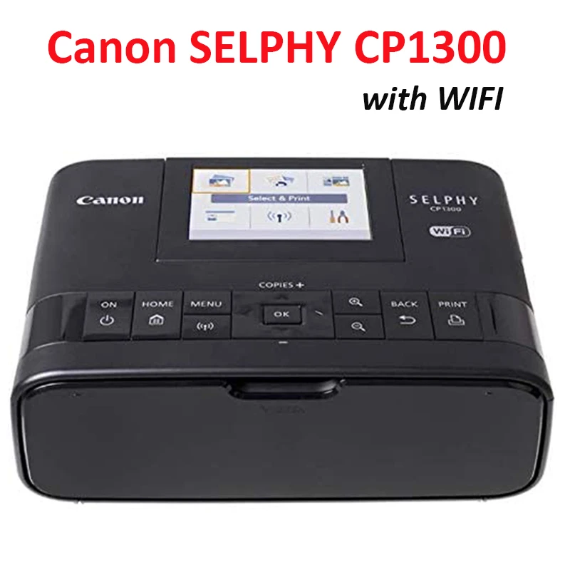 Camoro CP1300 Selphy Photo Printer Portable Color Photo Sublimation Printer with Airprint and Mopria Device Printing Wifi A4