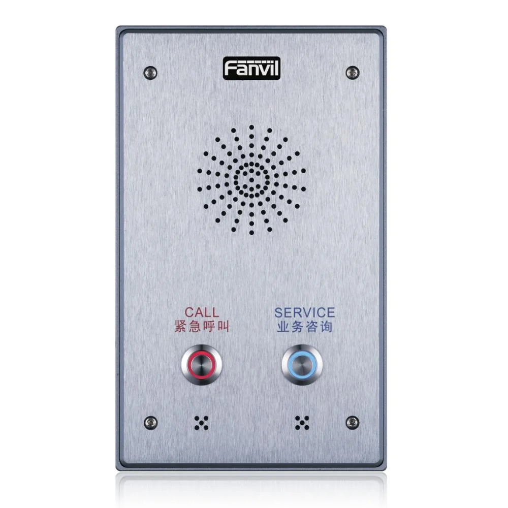Fanvil I12 Vídeo IP Intercom Porta Telefone Áudio Intercom SIP com IP65 à prova d'água IK10 Anti-Colisão Características Produtos VoIP