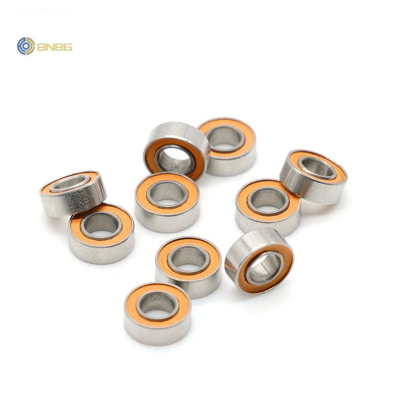 10Pcs SMR84 2RS CB 4x8x3 mm Stainless steel hybrid ceramic bearing ABEC7 Without Grease Fast Turning