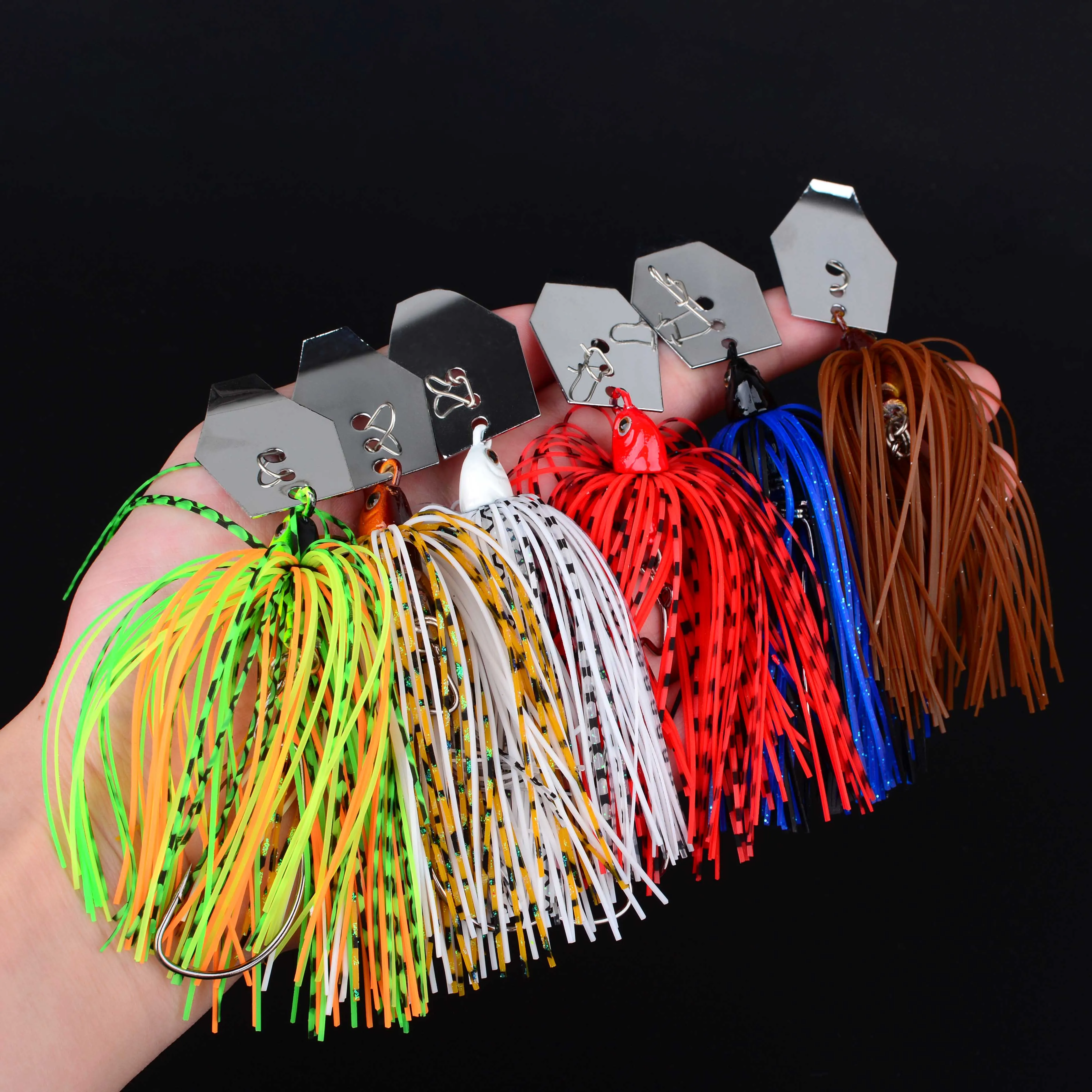 Señuelo de pesca 12.5G Chatter Bait Spinner Bait sin enredos, Wobbler Chatterbait para pesca de lubina, lucio y lucioperca