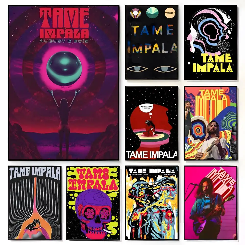 Band Psychedelic Tame Impala Poster American Film Mural Home Childrens Room Wall Decor Print