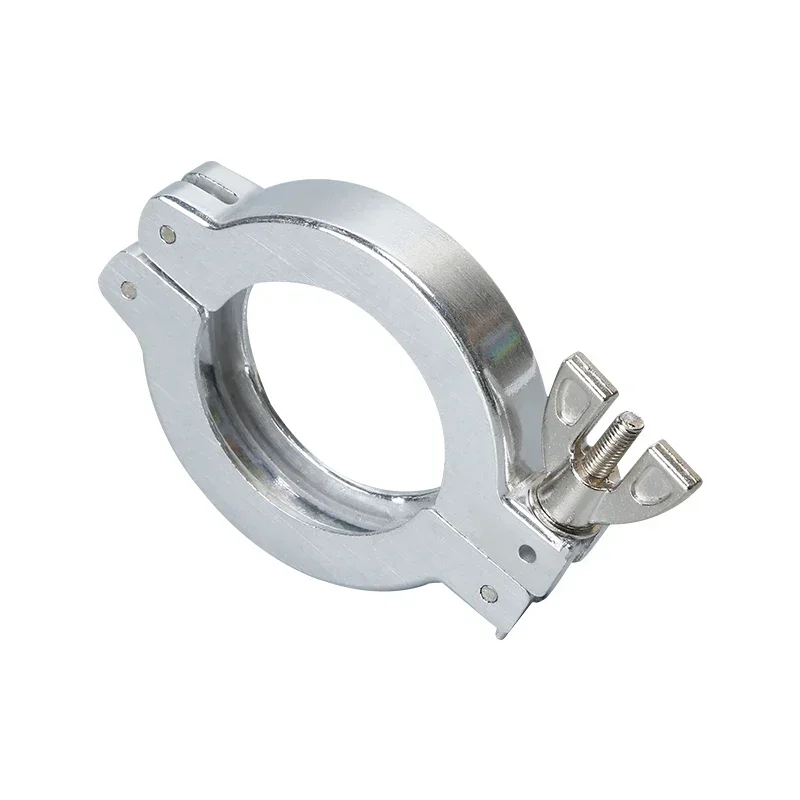 Vacuum Clamp 304 Stainless Steel Quick Installation Vacuum Clamp Aluminum Alloy Buckle Vacuum Sealing Ring Bracket KF16/25/40/50