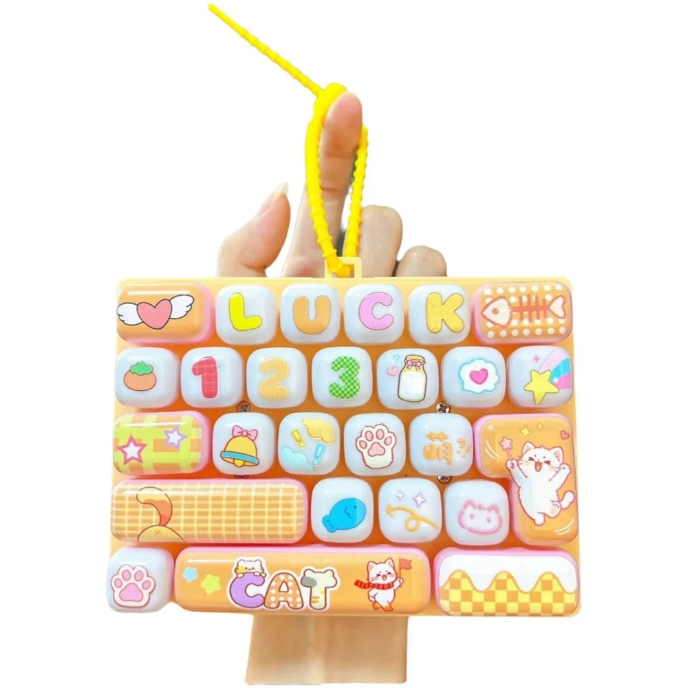 26 Key 26 Key Keyboard Keychain Small Gift Bag Hanging Ornament Mini Keyboard Pendant Cartoon Cute Button Fidget