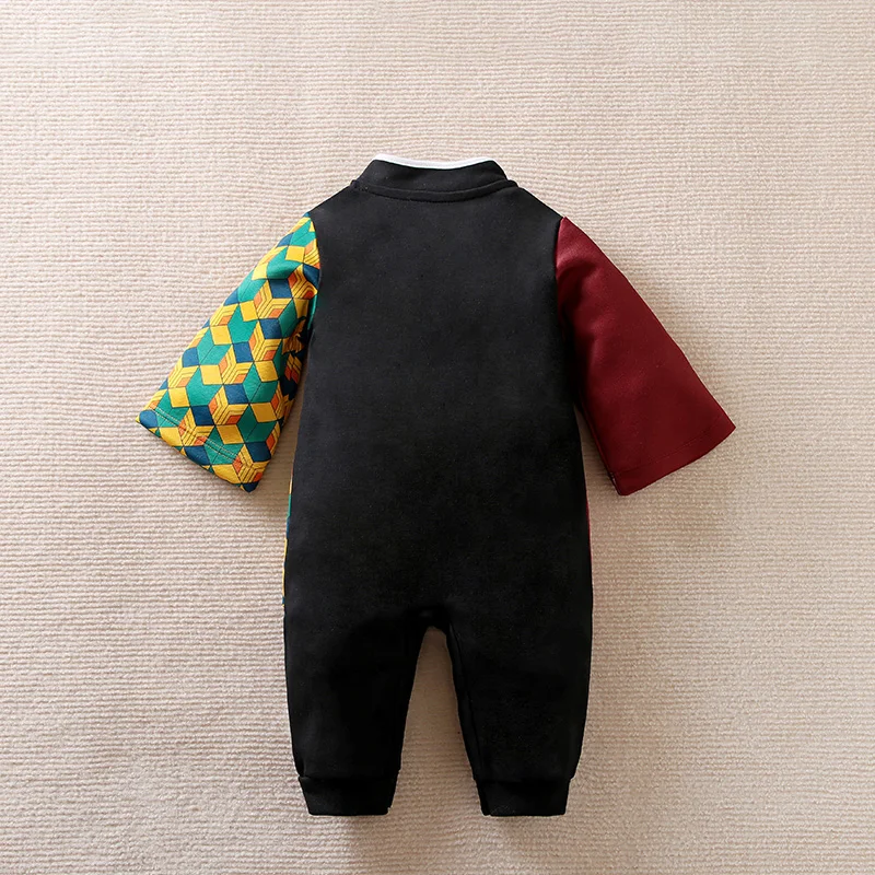 

Spring And Autumn Boys And Girls Handsome Anime Style Dressing Long Sleeve Baby Bodysuit