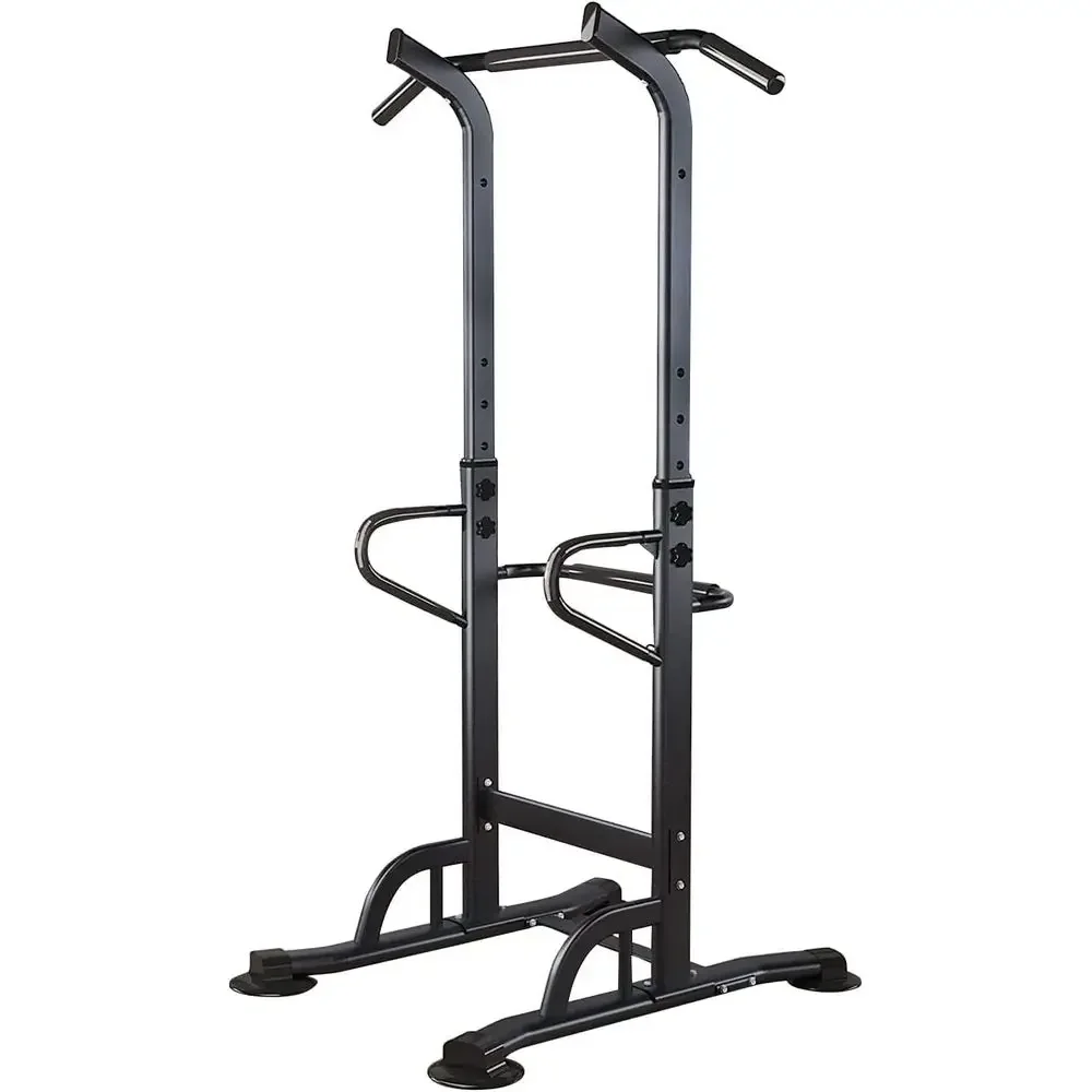 

Adjustable Height Power Tower with Pull Up and Dip Station for Home Workouts