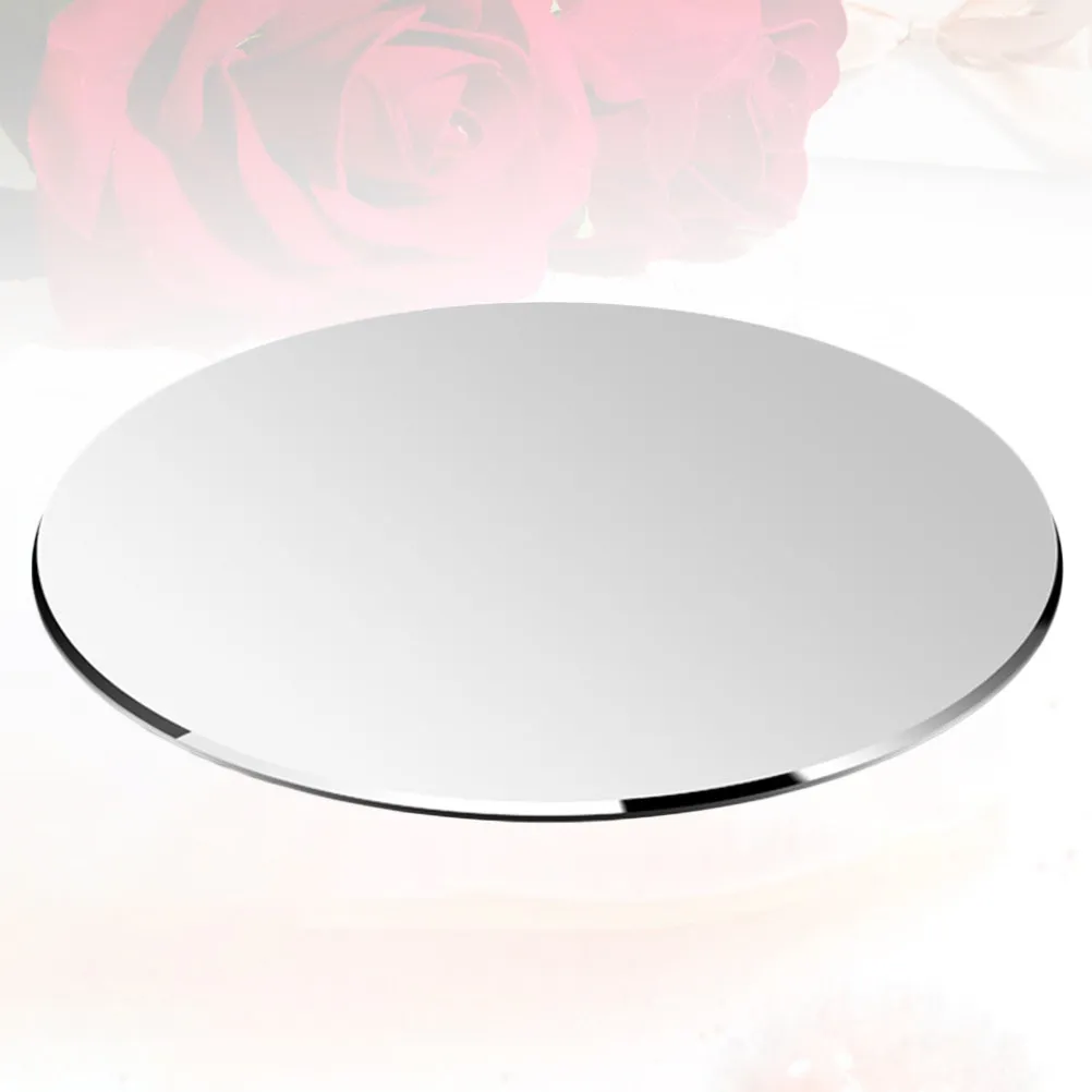 2Pcs Professional Round Aluminum Mouse Pad Sleek Metal Design Stable Non-Slip Base Heavy Duty Gaming Mouse Mat Office Desk