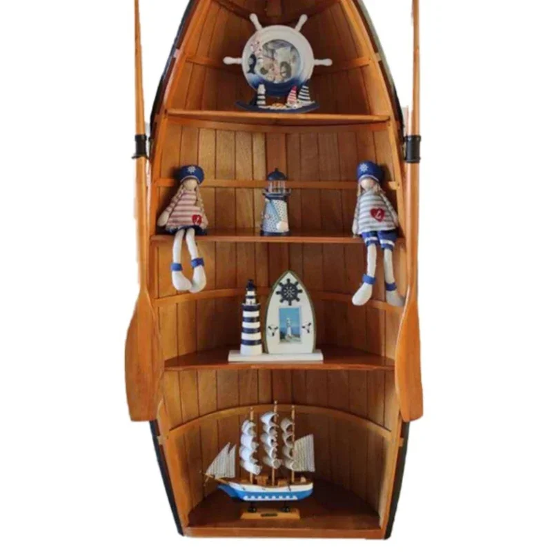 European furniture, ship-shaped solid wood, personalized locker, bookshelf, bookcase, wine cabinet, storage display rack