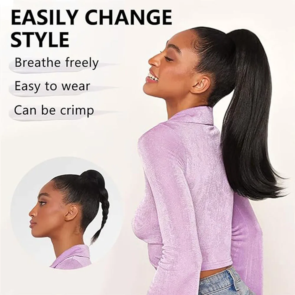 Synthetic Claw Clip Ponytail Braid Hair Extensions Long Curly Hair Natural Curly Hair Tail Ponny Tail For Women