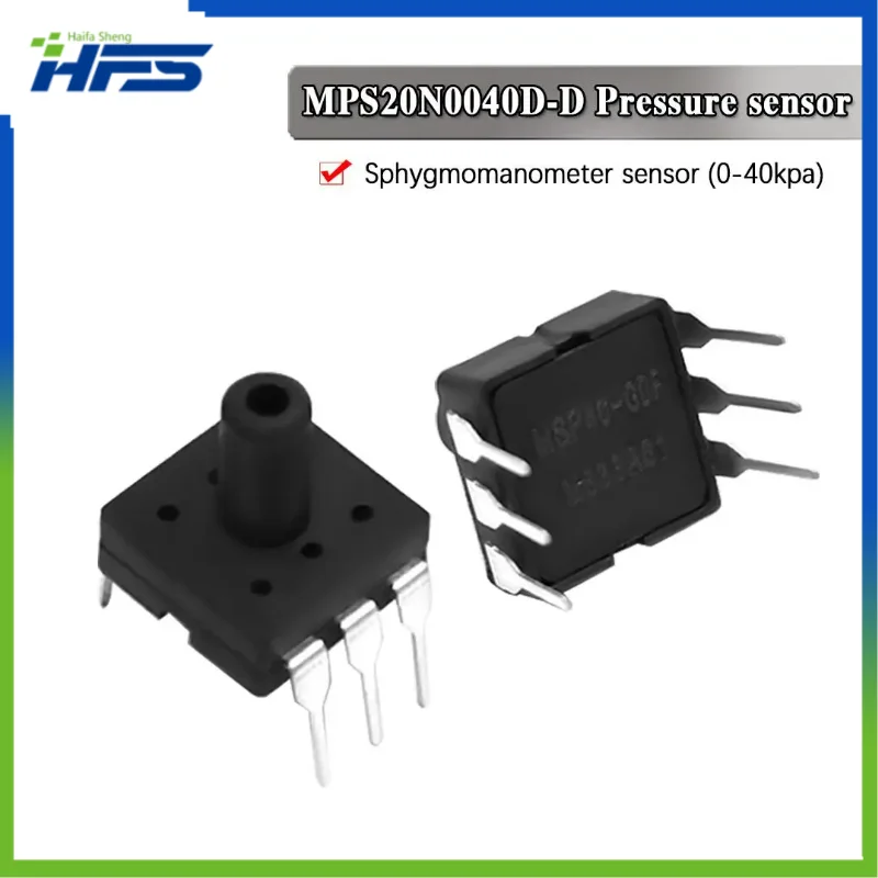 

Sphygmomanometer Pressure Sensor Module for Arduino tire pressure gauge, MPS20N0040D-D, DIP-6, 0-40kPa