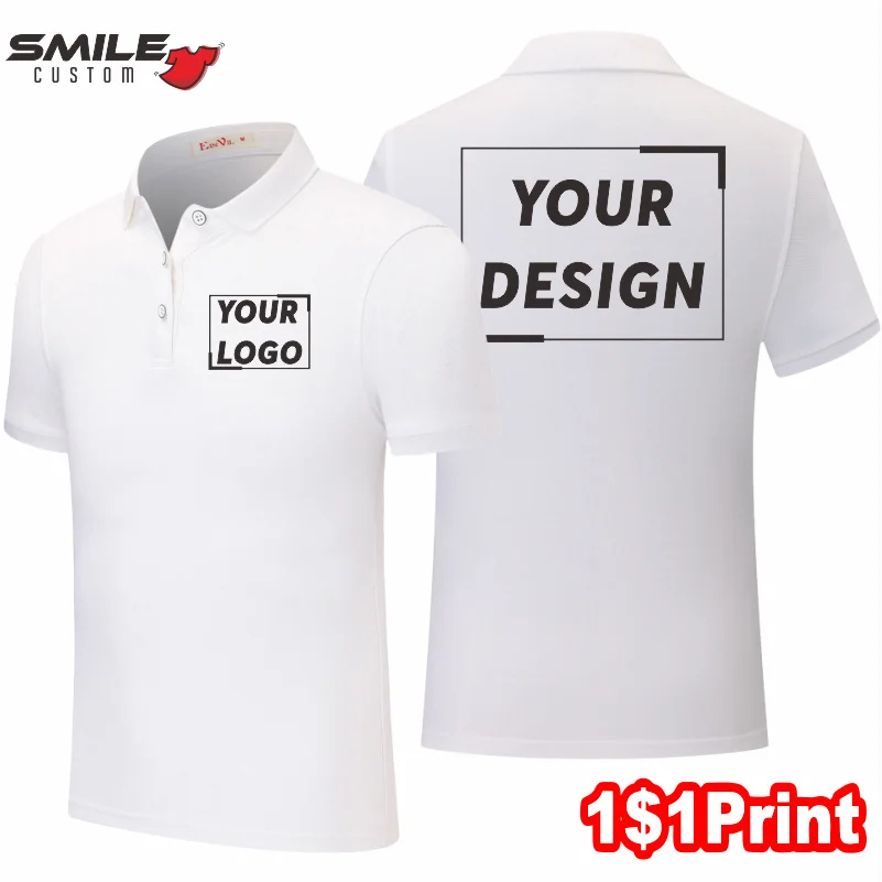 Summer Quality Casual Ladies Polo Shirts Custom Logo Fashion Slim Women Shirts with Embroidered Brand Graphics Workwear Print