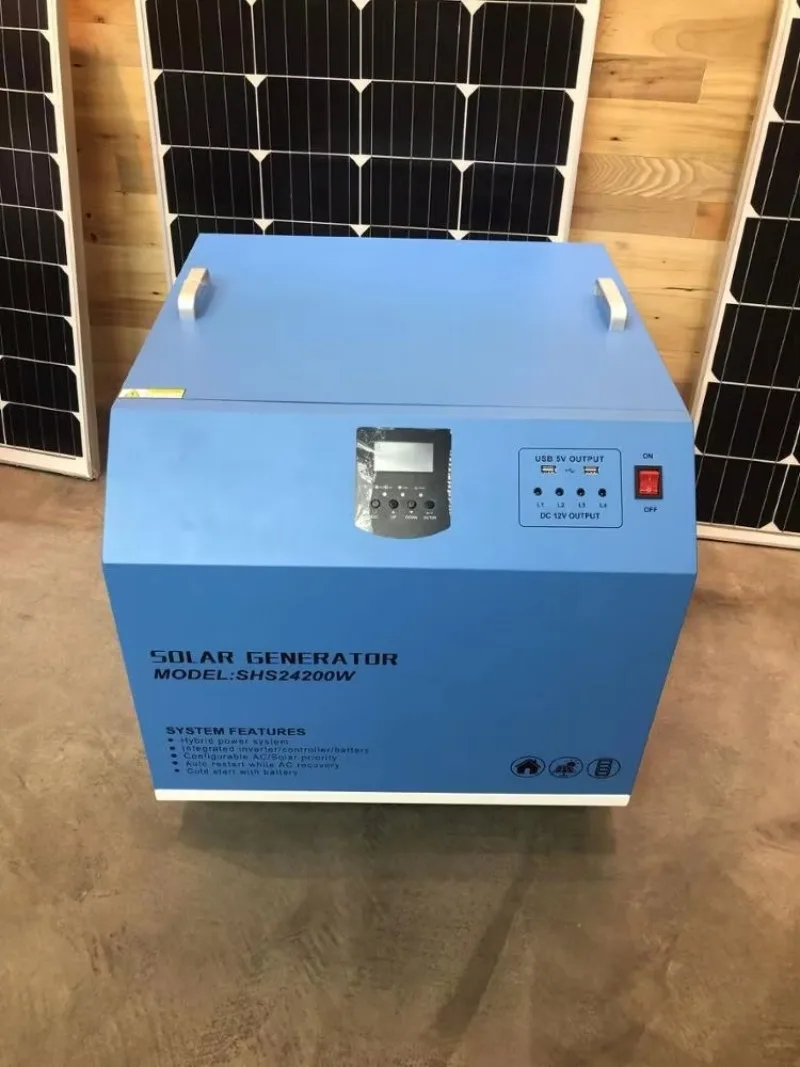 Smart off-grid power system 10 kw domestically manufactured portable solar generator