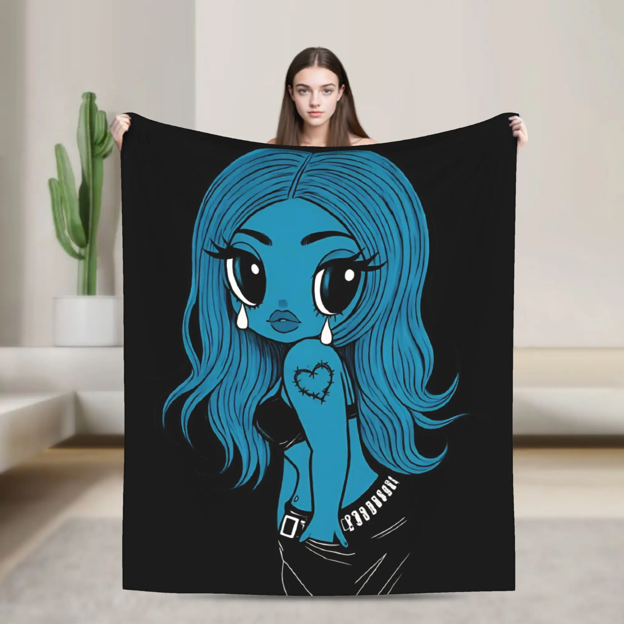 Karol G I Don't Regret Feeling So Much Knitted Blankets Fleece Throw Blanket Summer Air Conditioning Ultra-Soft Warm Bedspreads