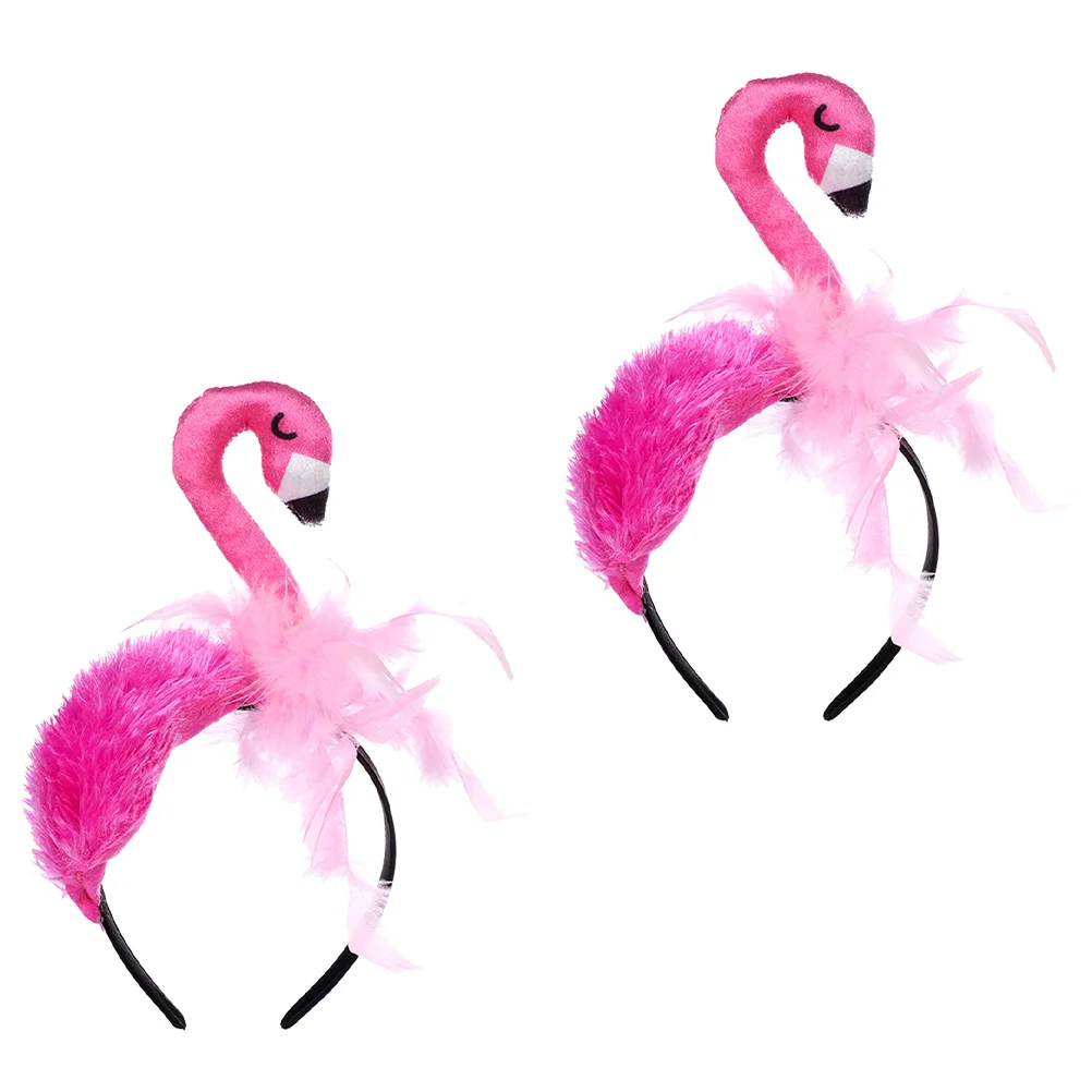 

Flamingo Headband Children Decorative Headdress Birthday Hair Adorable Prop Kids