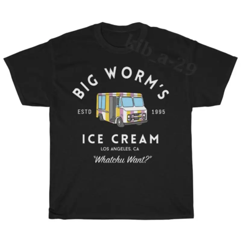 كبير دودة الآيس كريم مضحك الجمعة 1995 فيلم خمر تي شيرت S 5XL