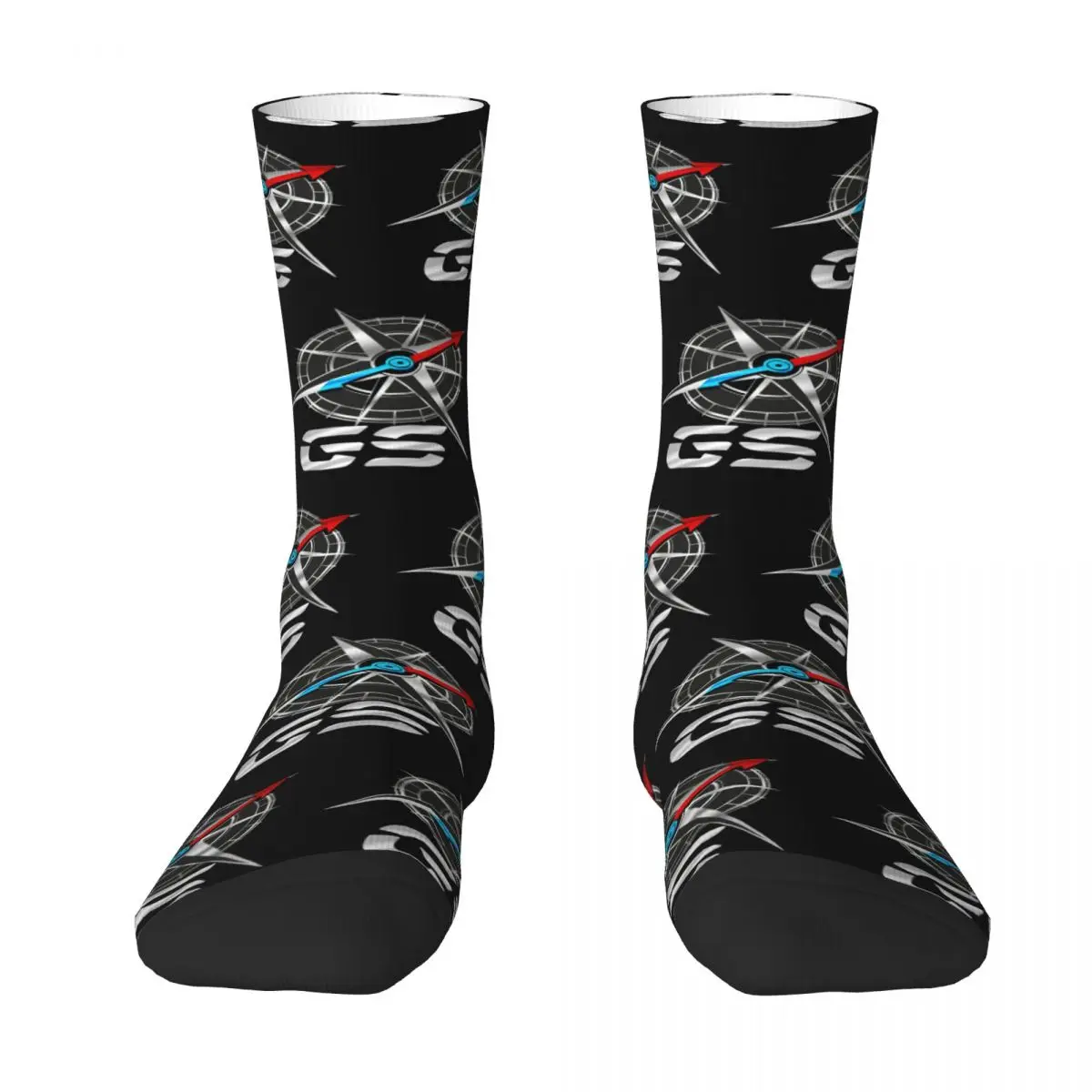 Cool GS Motorcycle Socks for Men Motorsports Accessories Comfortable Sweat Absorbing Middle Tube Socks