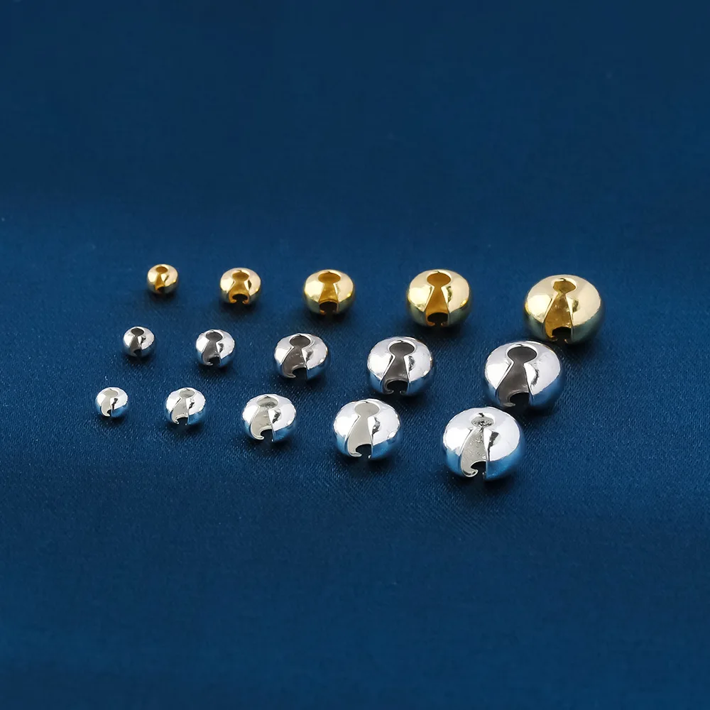 

3/4/5mm 925 Sterling Silver Crimp 925 Silver Clasps Wrapped Cord Buckle Connectors Fit Bracelet Necklace For Jewelry Making 5pcs