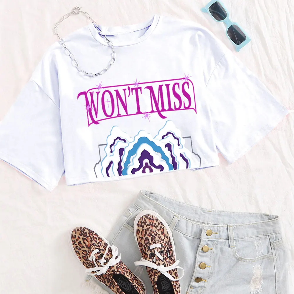 KPop Demon Hunters Mira Crop Tops T-Shirt Women Girls Fashion Demon Hunters Cosplay Shirt for Fans Gift Y2k Tops image 3