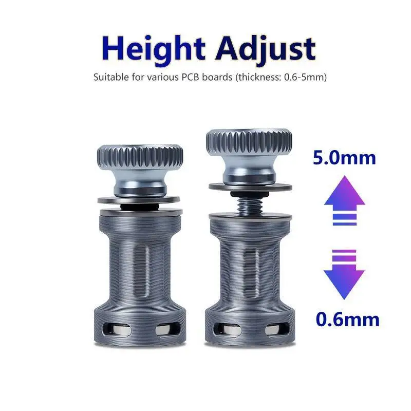 منصة لحام عالمية لحامل PCB مع دبابيس مغناطيسية وأقدام مطاطية لإصلاح مجموعة لوحة الدائرة الكهربائية مغناطيسية قوية