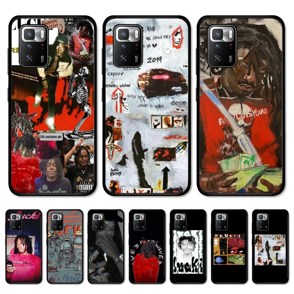 Lucki Rapper WAKE UP LUCKI Phone Case For Redmi Note 4 X 5 A 6 7 8 T 9 9S 10 11 11S 11Epro Poco M3 Pro