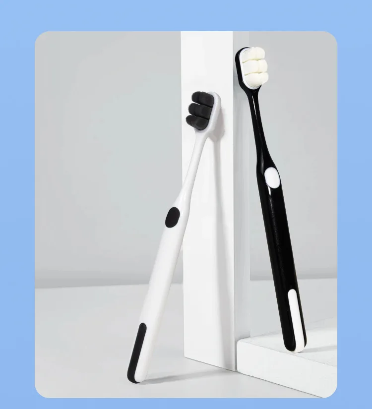 Toothbrush with 10,000-bristle soft filament, deep and efficient gum cleaning adult toothbrush