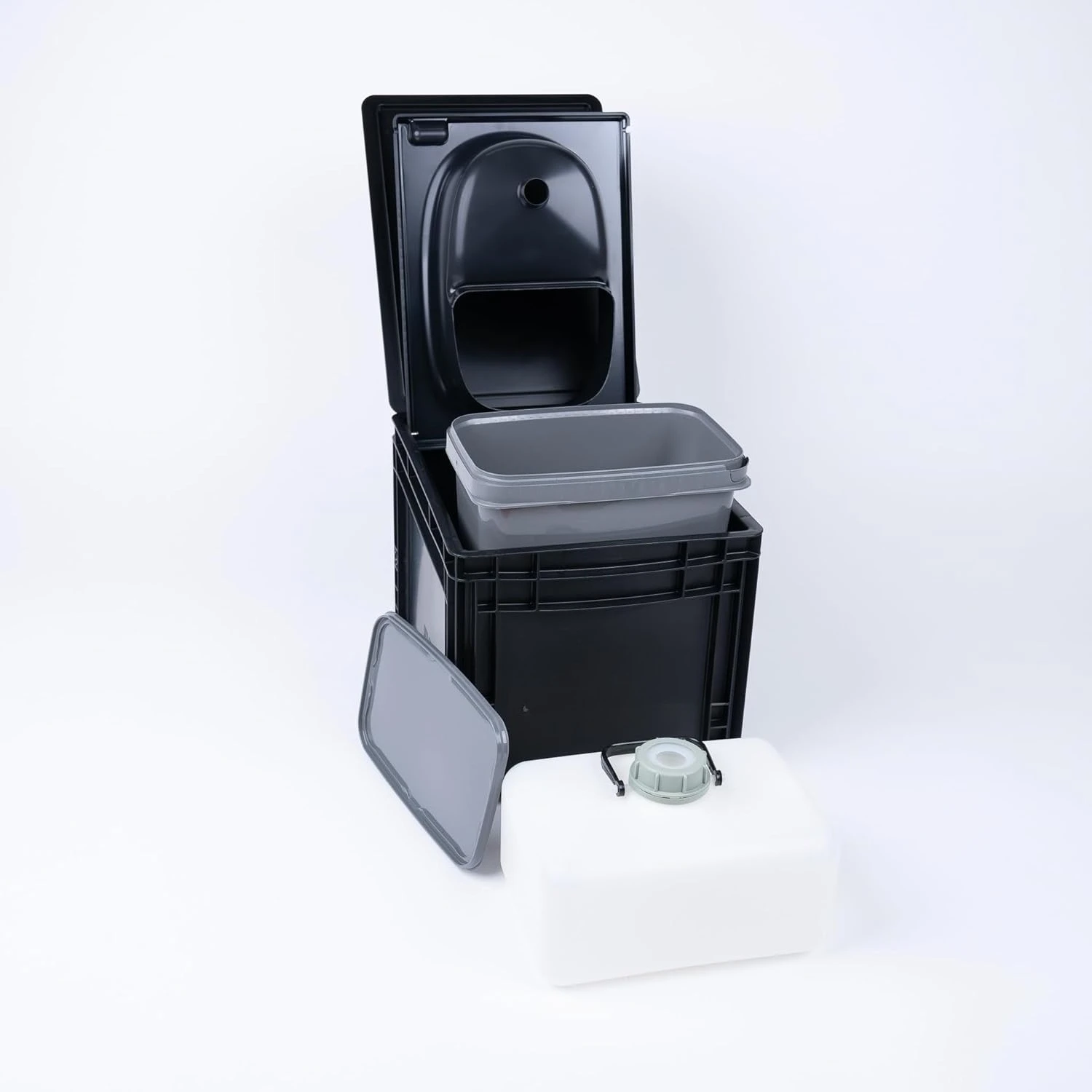 

Portable Toilet, Camping Toilet, composting Toilet for car Camping, Boat or Camping. Mini Camping Toilet: 14,7" x 11,8" x 11,0"