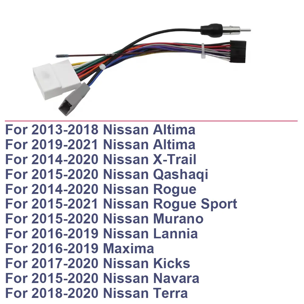 16Pin Car Radio Android Navigation Player with Low Cable Harness for Nissan Qashqai X-Trail Altima Subaru Forester WRX XV Legacy