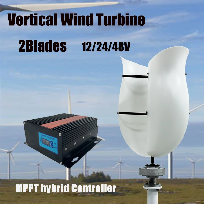 

10000W 15000W 12v/24v/48v Vertical AXIS Permanent Maglev Wind Turbine Generator MPPT controller High Efficiency