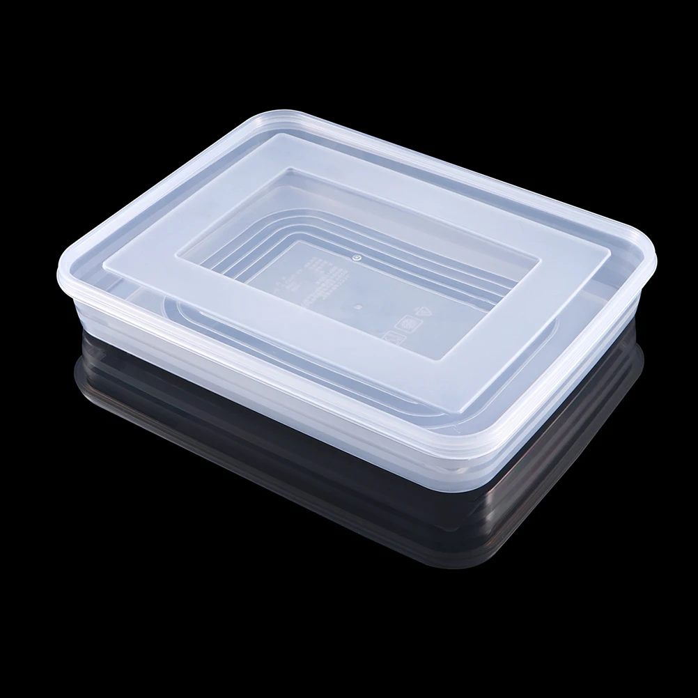 

Extra Large Transparent Plastic Food Storage Boxes Reusable Meal Prep Containers Dumplings Buns Seafood Vegetables Lids