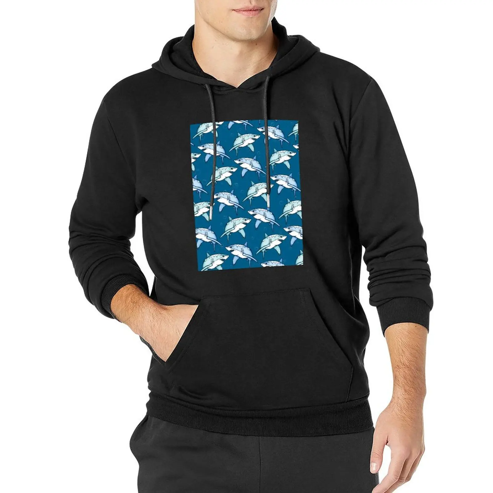 

Shiver of Sharks - II Pullover Hoodie hooded shirt oversized hoodie