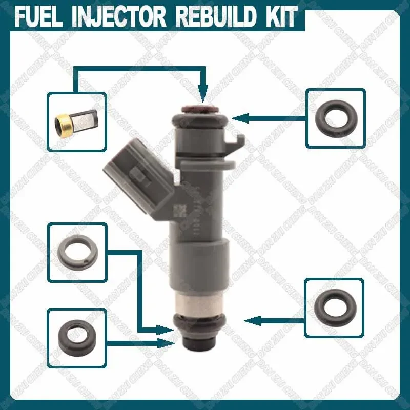 

Fuel Injector Service Repair Kit Filters O-rings Seals for 2008-2013 Acura MDX 3.7L V6 16450-R70-A01