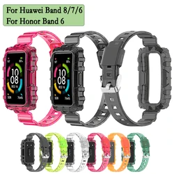 Wristband Strap For Huawei Band 8/7/6 Honor band 6 smart watchband sport bracelets for Huawei band 8 Adjustable