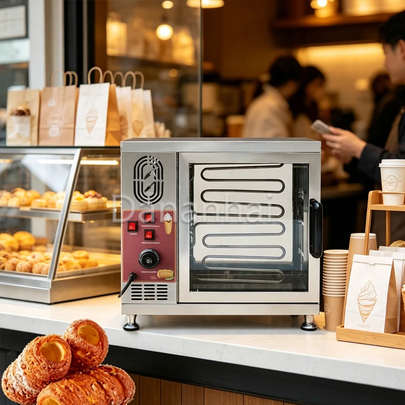 Commercial Small Oven Machine for Chimney Cakes CE Certified Snack Machine Ideal for Business Use
