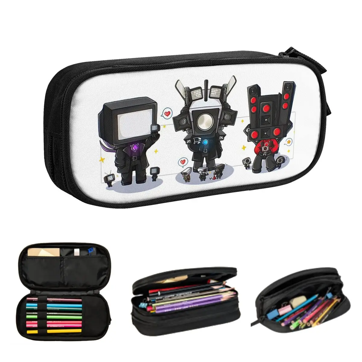 Game Titan Speakerman Skibidi Toilet Camera Titan Pencil Cases for Student Gifts Pen Box Pencil Bag Big Capacity Pencil Pouch