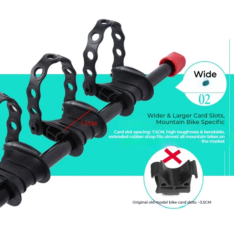 Automotive Bike Rack Straps Widen Card Slot And Extend Rubber Band Car Accessories for Secure Cycling Gear Organization