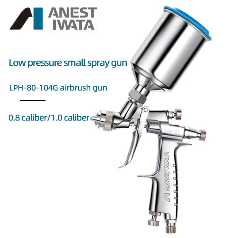 

Japan Iwata LPH-80 High Atomization Small Car Paint Spray Gun Low Pressure Topcoat Repair Spray Paint 1.0 /0.8 Caliber