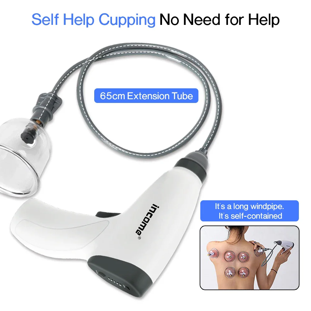 Rechargeable Electric Suction Cups Vacuum Cupping Set TCM Pulse Acupressure Therapy Body Massage Guasha Scraping Jars